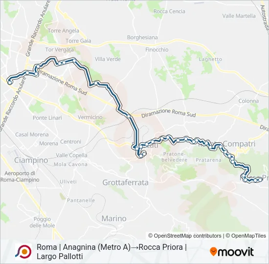 COTRAL Bus Line Map