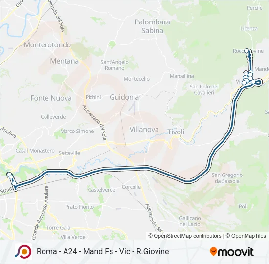 COTRAL Bus Line Map