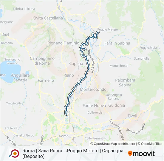 COTRAL Bus Line Map