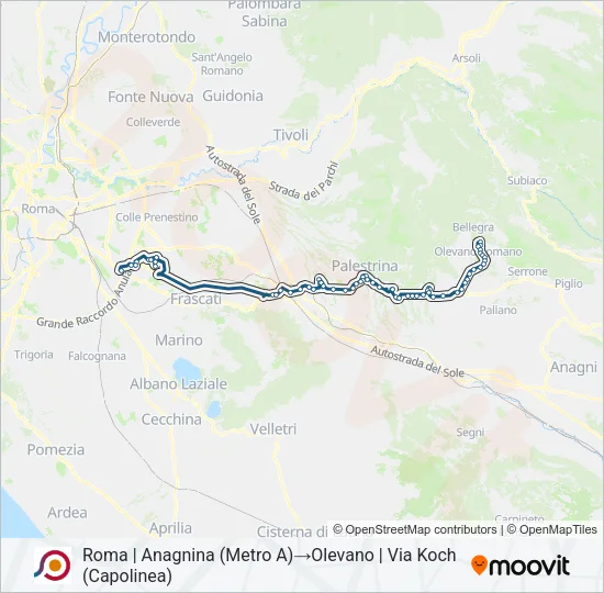 COTRAL Bus Line Map