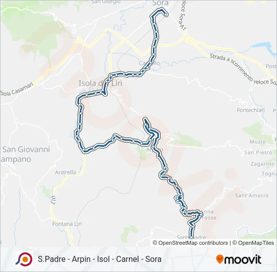 COTRAL Bus Line Map