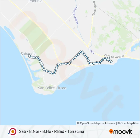 COTRAL Bus Line Map
