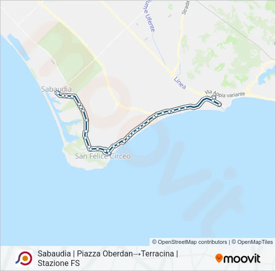 COTRAL Bus Line Map