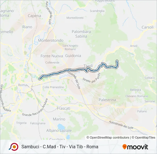 COTRAL Bus Line Map