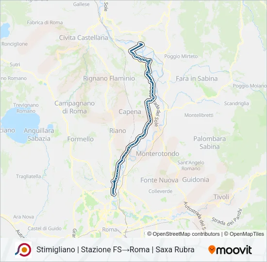COTRAL Bus Line Map