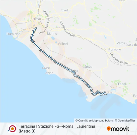 COTRAL Bus Line Map