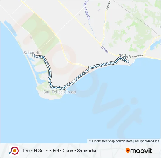 COTRAL Bus Line Map