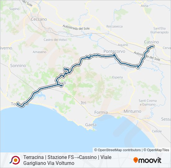 COTRAL bus Line Map