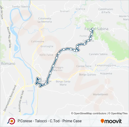 COTRAL Bus Line Map