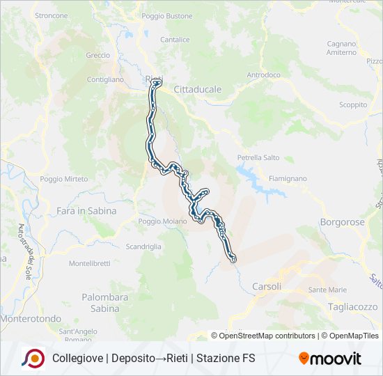 COTRAL bus Line Map