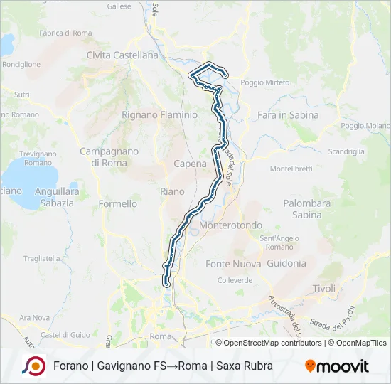 COTRAL Bus Line Map
