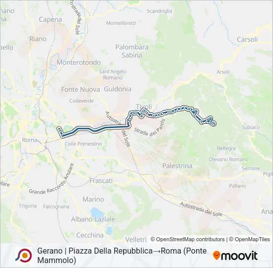 COTRAL Bus Line Map