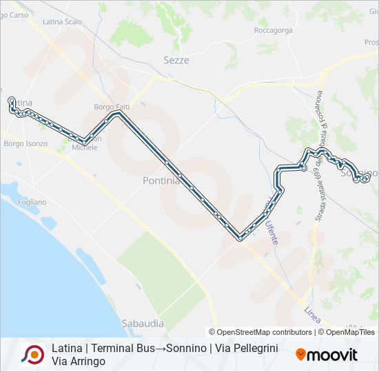 COTRAL bus Line Map