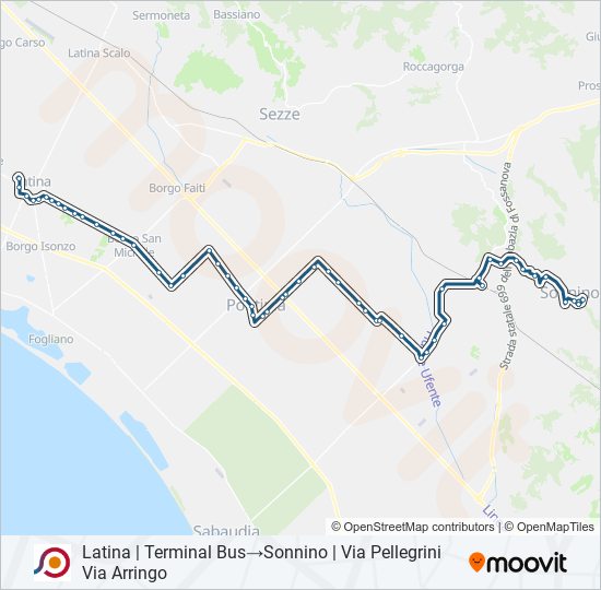 COTRAL bus Line Map