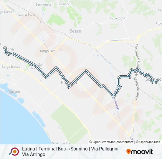COTRAL Bus Line Map