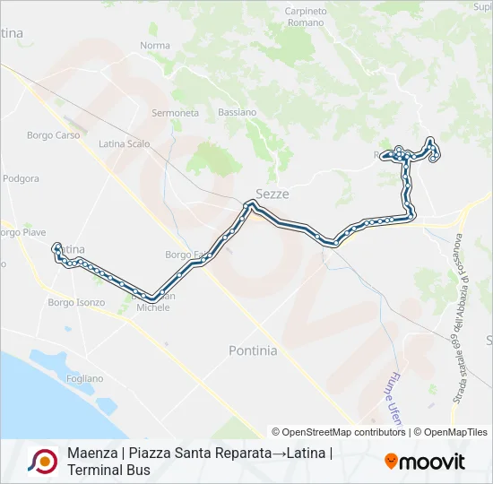 COTRAL Bus Line Map