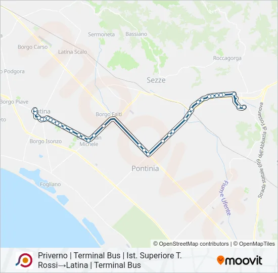 COTRAL Bus Line Map