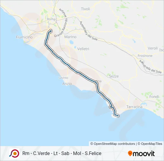 COTRAL Bus Line Map
