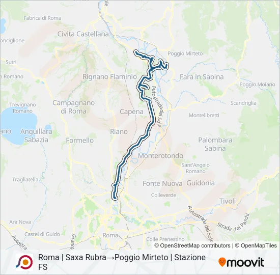 COTRAL Bus Line Map