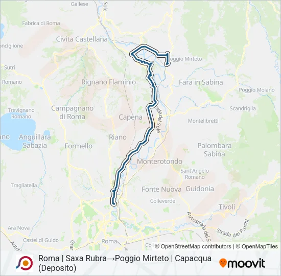 COTRAL Bus Line Map