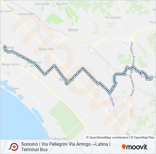 COTRAL bus Line Map