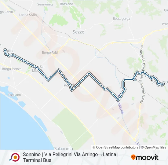 COTRAL Bus Line Map