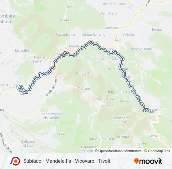 COTRAL Bus Line Map