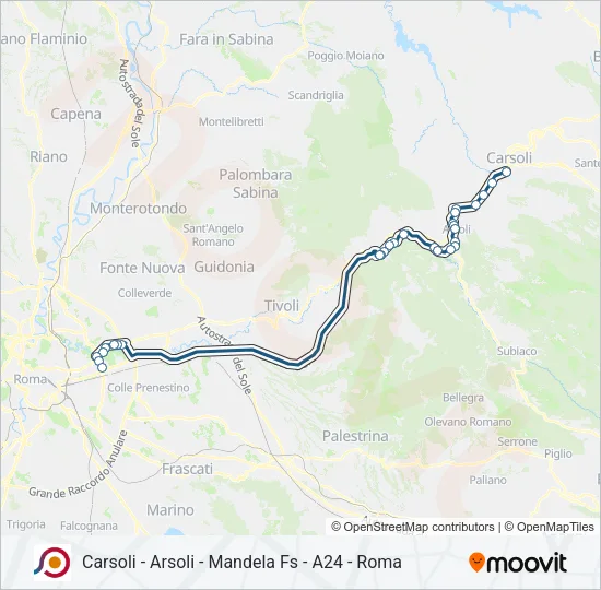 COTRAL Bus Line Map