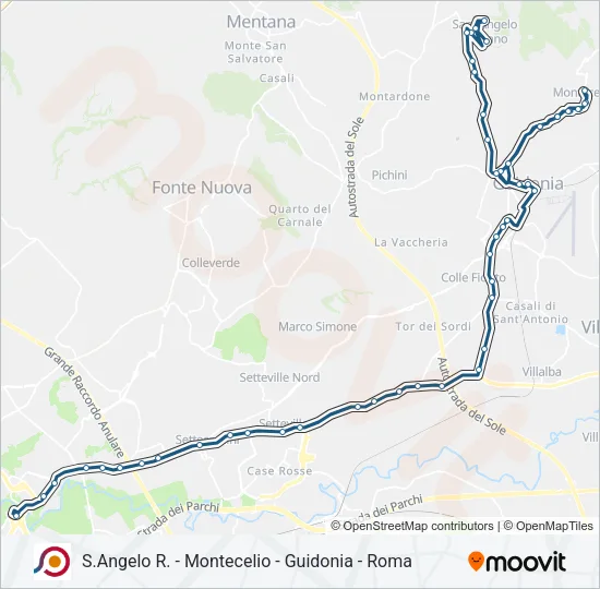 COTRAL Bus Line Map