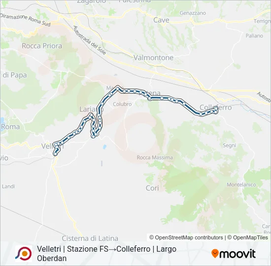 COTRAL Bus Line Map