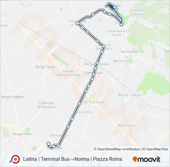 COTRAL bus Line Map