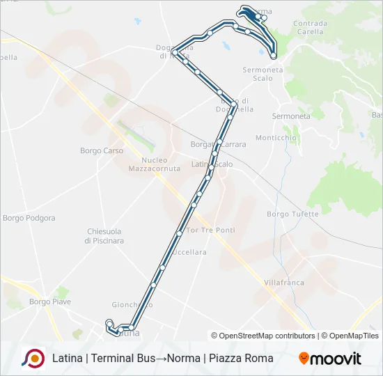 COTRAL Bus Line Map