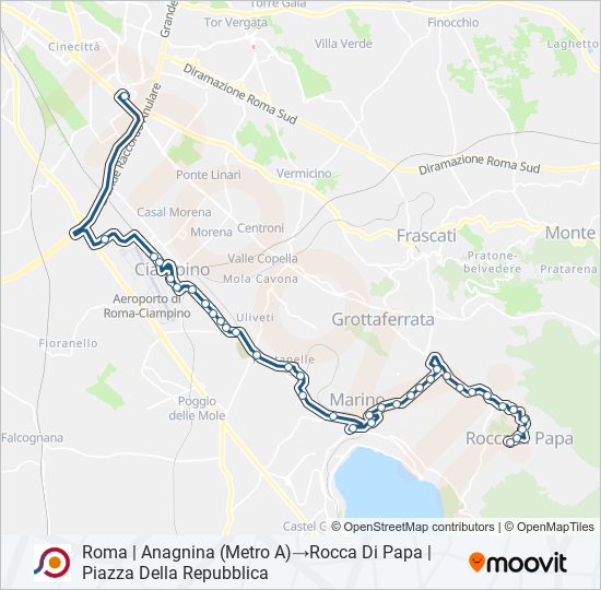 COTRAL bus Line Map