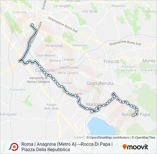 COTRAL Bus Line Map