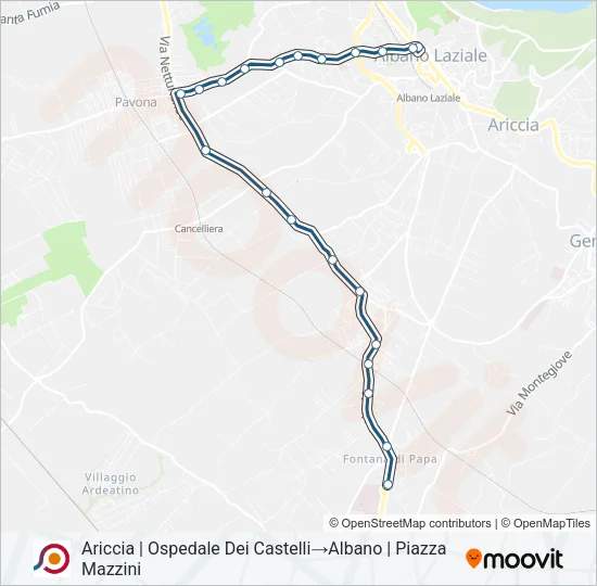 COTRAL Bus Line Map