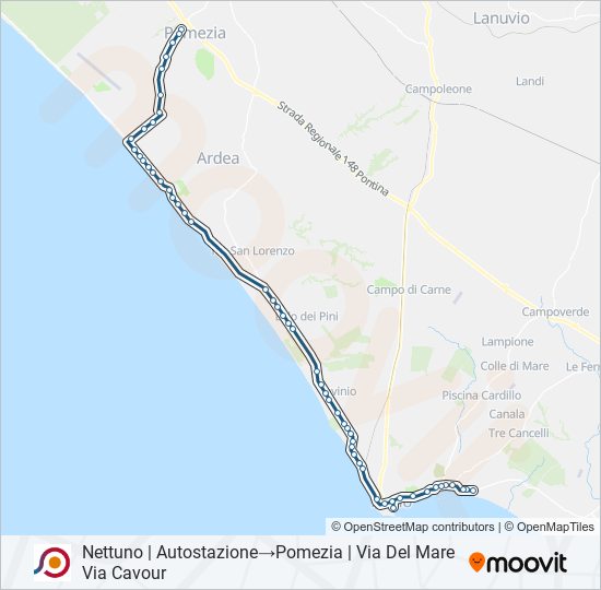 COTRAL bus Line Map