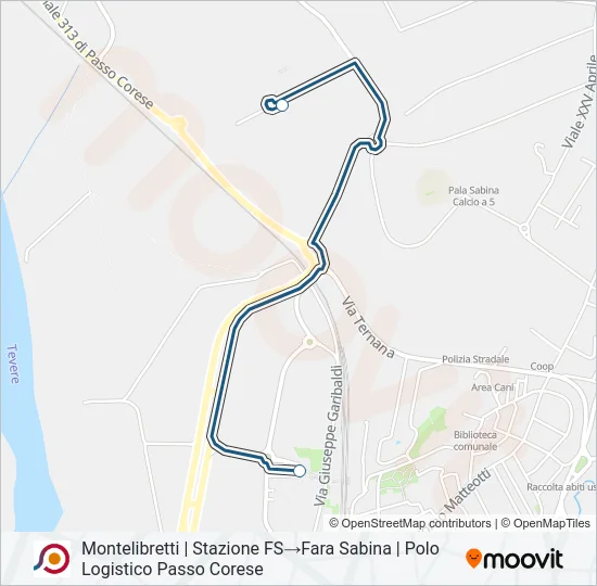 COTRAL Bus Line Map