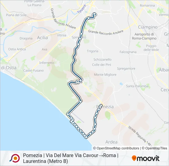 COTRAL Bus Line Map