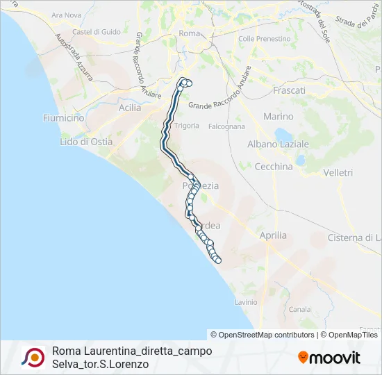 COTRAL Bus Line Map