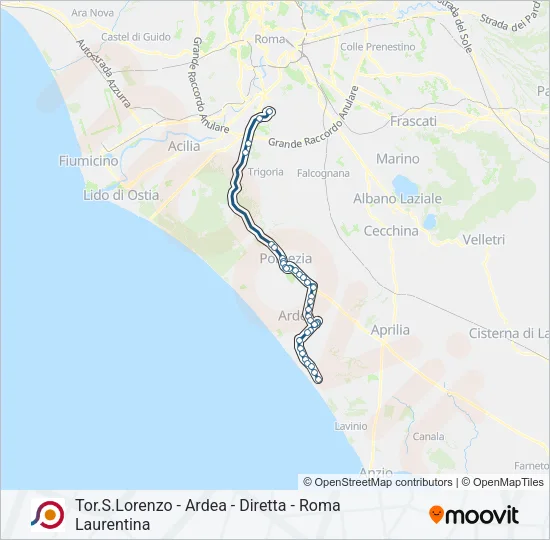 COTRAL Bus Line Map