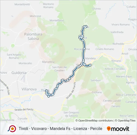 COTRAL Bus Line Map