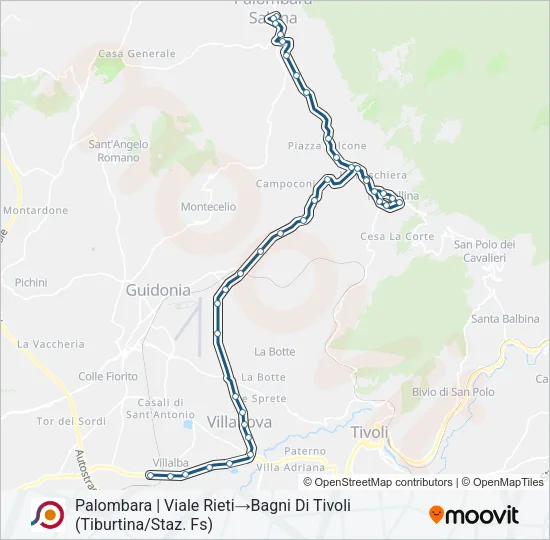 COTRAL Bus Line Map