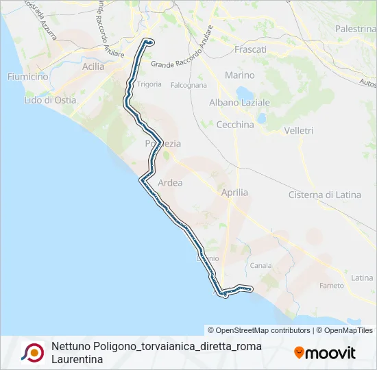 COTRAL Bus Line Map