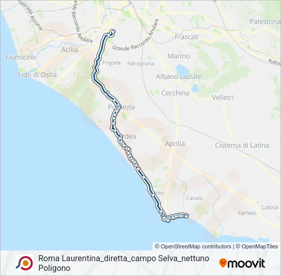 COTRAL Bus Line Map