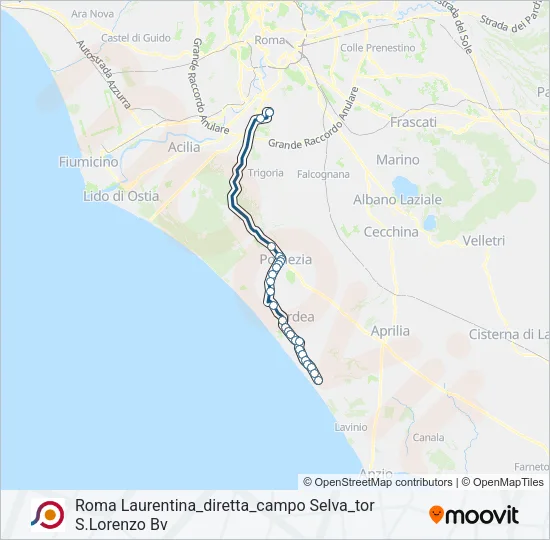 COTRAL Bus Line Map