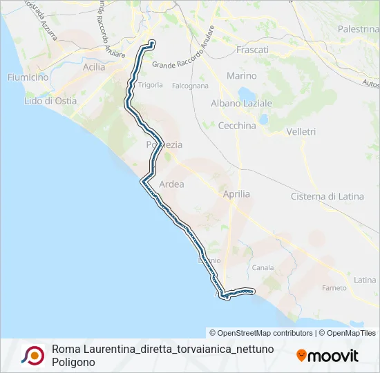COTRAL Bus Line Map