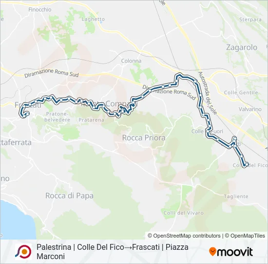 COTRAL Bus Line Map