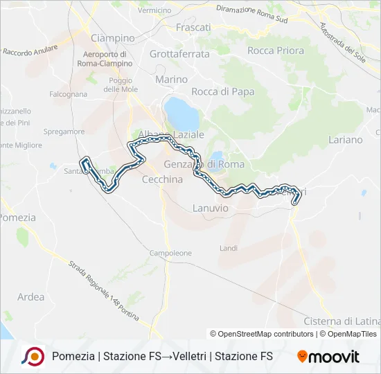 COTRAL Bus Line Map