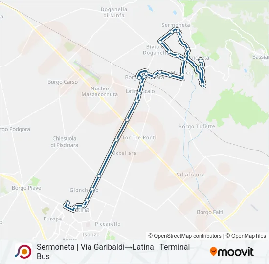 COTRAL Bus Line Map