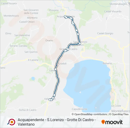COTRAL Bus Line Map